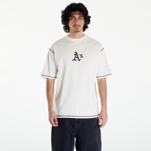 New Era Oakland Athletics MLB World Series Oversized T-Shirt UNISEX Off White/ Dark Green