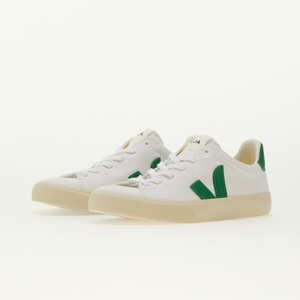 Veja Campo Canvas White/ Emeraude