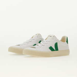 Veja Campo Canvas W White/ Emeraude