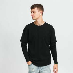 Urban Classics Oversized Shaped Double Layer LS Tee Black/ Black