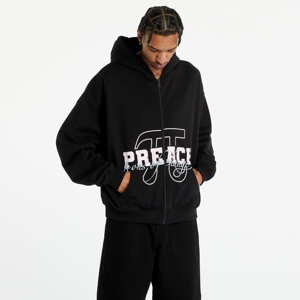 PREACH Varsity Zip Hoody Washed Black