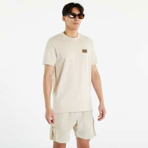 Tričko s krátkým rukávem CALVIN KLEIN JEANS Shrunken Badge Short Sleeve Tee Classic Beige