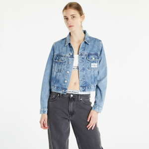 Džíska CALVIN KLEIN JEANS Cropped 90S Denim Jacket Blue