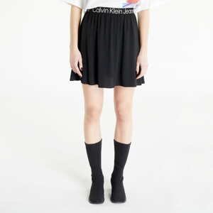Sukně CALVIN KLEIN JEANS Logo Elastic Mini Skirt Black