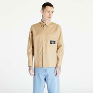 Pánská košile CALVIN KLEIN JEANS Ripstop Shirt Beige