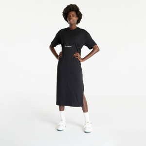 Šaty CALVIN KLEIN JEANS Institutional Long T-Shirt Dress Black