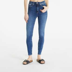 Dámské jeans CALVIN KLEIN JEANS Calvin Klein Jeans High Rise Super Skinny Ankle Denim Dark Denim Dark