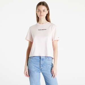 Tričko TOMMY JEANS Classic Serif Linear T-Shirt Pink
