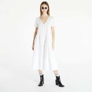 TOMMY JEANS Poplin Tiered Ss Dress White