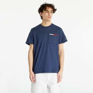 Tričko s krátkým rukávem TOMMY JEANS Essential Flag Pocket Short Sleeve Tee Twilight Navy Heather