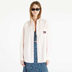 Dámská košile TOMMY JEANS Badge Boyfriend Shirt Pink