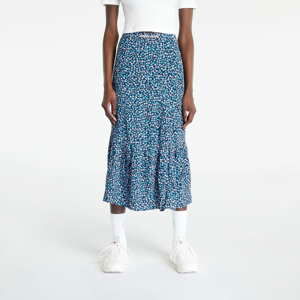 Sukně TOMMY JEANS Ditsy Floral Midi Skirt Blue Ditsy Floral Print