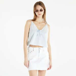 Dámský top TOMMY JEANS Poplin Strappy Top Shimmering Blue