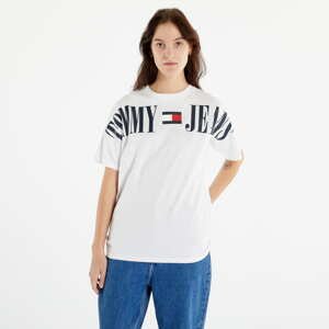 Dámské tričko TOMMY JEANS Oversized Archive 1 Short Sleeve T-Shirt White