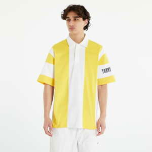 Tričko s krátkým rukávem TOMMY JEANS Oversized Archive Polo Star Fruit Yellow/ White