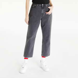 Dámské kalhoty TOMMY JEANS Harper High Rise Straight Ankle Jeans Denim Black