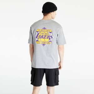 Tričko s krátkým rukávem New Era LA Lakers NBA Championship Oversized T-Shirt Grey