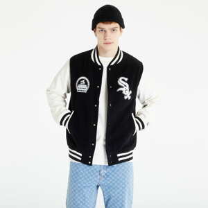 Bomber bunda New Era Chicago White Sox MLB Heritage Varsity Jacket Black/ Off White