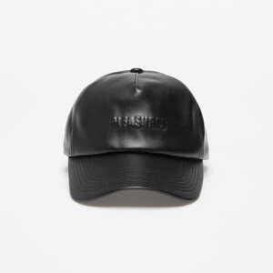 Kšiltovka PLEASURES Debossed Vegan Leather 5 Panel Hat Black