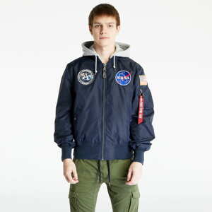 Bomber bunda Alpha Industries MA-1 Zip Hood Apollo Rep Blue