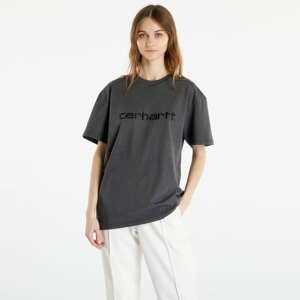 Tričko s krátkým rukávem Carhartt WIP Duster Short Sleeve T-Shirt UNISEX Black Garment Dyed
