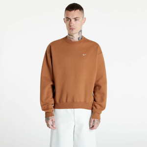 Nike Solo Swoosh Men's Fleece Crew Ale Brown/ White