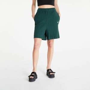 Dámské šortky Nike Sportswear Women's Ribbed Jersey Baller Shorts Pro Green/ White