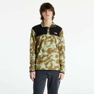 Mikina The North Face Printed Tka Glacier Snap-Neck Pulover TNF Black/ Military Olive Retro Dye Print