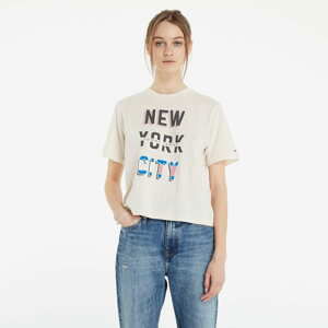 Dámské tričko TOMMY JEANS Crop New York City TEE Sugarcane