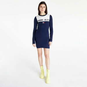 Šaty TOMMY JEANS Tjw Archive 1 Sweater Dress Twilight Navy