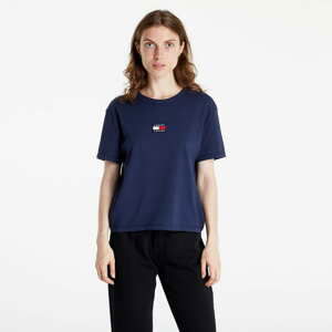 Dámské tričko TOMMY JEANS Tommy Center Badge Tee Twilight Navy