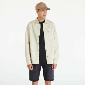 Pánská košile TOMMY JEANS Spring Dobby Overshirt Savannah Sand