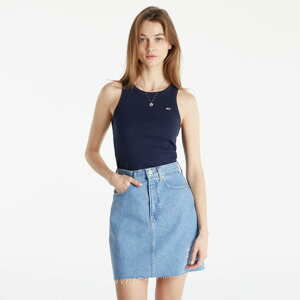 Dámské tílko TOMMY JEANS Feminine Rib Tank Top Twilight Navy