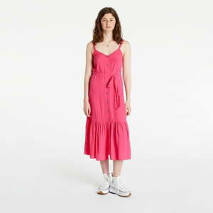 Šaty TOMMY JEANS Button Thru Midi Dress Bright Jewel