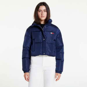 Dámská zimní bunda TOMMY JEANS Badge Crop Vest Down Puffer Jacket Twilight Navy