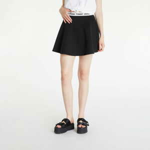 Sukně TOMMY JEANS Logo Waistband Fit Mini Circle Skirt Black