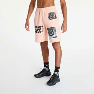 Šortky HUF Virus Fleece Short Coral Pink