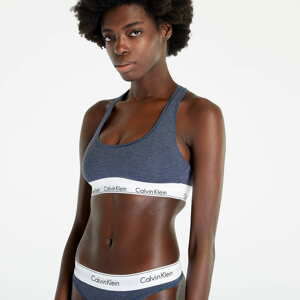 Podprsenka Calvin Klein Calvin Klein Modern Cotton Holiday Unlined Bralette Hemisphere Blue Heather