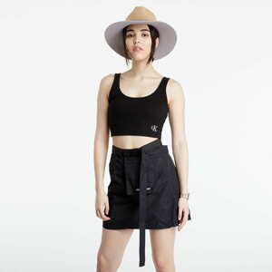 Dámský top CALVIN KLEIN JEANS Calvin Klein Jeans Stretch Rib Cropped Top Black