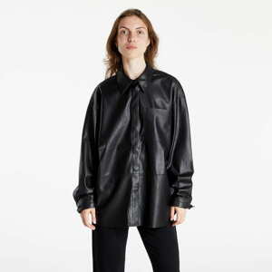 Dámská košile CALVIN KLEIN JEANS Calvin Klein Jeans Faux Leather Overshirt Ck Black