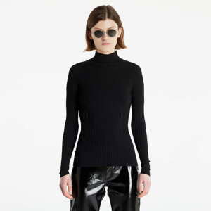 Dámský svetr CALVIN KLEIN JEANS Back Logo Shiny Sweater Ck Black