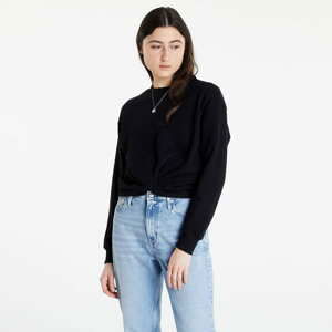 Dámská mikina CALVIN KLEIN JEANS Twisted Hem Sweatshirt Ck Black