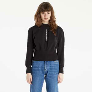 Dámská mikina CALVIN KLEIN JEANS Calvin Klein Jeans Faded Logo Crewneck Ck Black