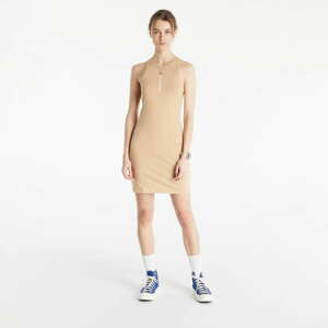 Šaty CALVIN KLEIN JEANS Faded Logo Tank Dress Tawny Sand