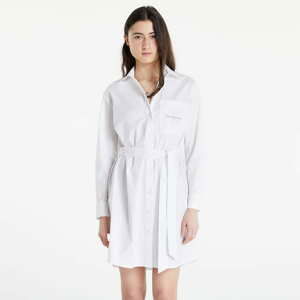 Šaty CALVIN KLEIN JEANS Belted Easy Shirt Dress Bright White