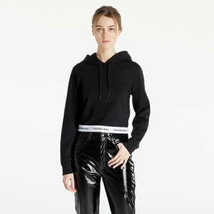 Dámská mikina CALVIN KLEIN JEANS Contrast Tape Milano Hoodie Ck Black