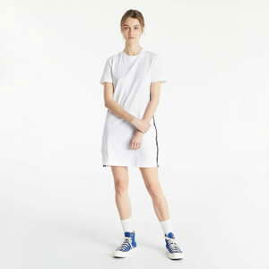 Šaty CALVIN KLEIN JEANS Side Contrast Tape T-Shirt Dress Bright White