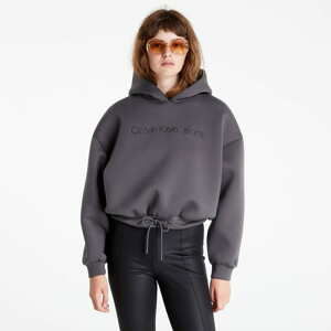 Dámská mikina CALVIN KLEIN JEANS Embroidery Spacer Hoodie Industrial Grey