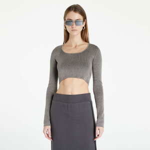 Dámský top CALVIN KLEIN JEANS Square Neck Plating Knitwear Perfect Taupe/ Ck Black