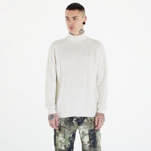 Svetr Nike Life Men's Cable Knit Turtleneck Sweater Light Bone L